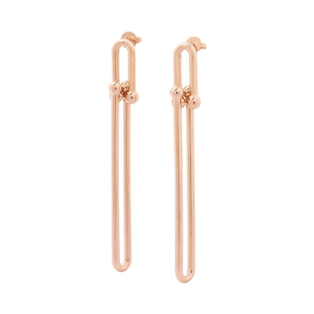 Tiffany & Co. HardWear Double Long Link Earrings in 18K Pink Gold.